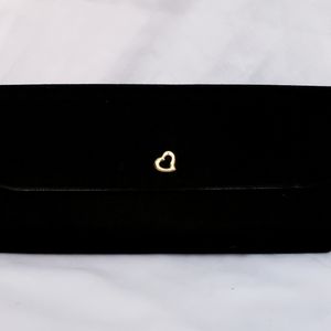 Victoria's Secret Black Velvet Clutch